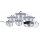 12 dalių nerūdijančio plieno puodų rinkinys ZILNER ZL-8102