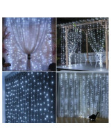 650 LED Flash pinta vielos užuolaida 3m x 2.7m
