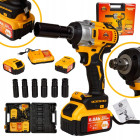 Akumuliatorinis smūginis veržliasūkis su 2vnt 6.0Ah akumuliatoriais ir priedais MEISTER MS- 751