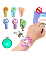 Silikonininė apyrankė vaikams nuo uodų su LED apšvietimu