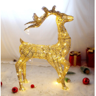 3D Kalėdinis blizgantis elnias su LED apšvietimu