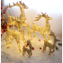 3D Kalėdinis blizgantis elnias su LED apšvietimu