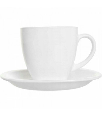 Puodukų 220ml s/l stikl.6vnt. rink. CARINE White