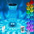 Deimantinė kristalinė LED lempa valdoma lietimu arba pulteliu 19cm