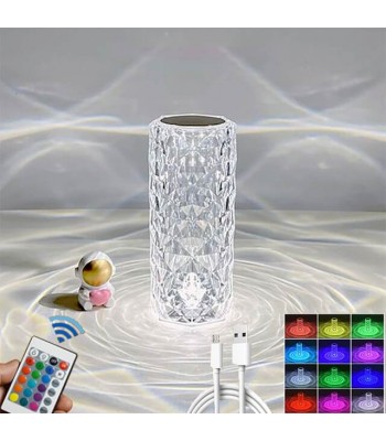 Deimantinė kristalinė LED lempa valdoma lietimu arba pulteliu