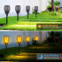 Lauko sodo LED šviestuvas su liepsnos imitacija nuo saulės XL 78cm