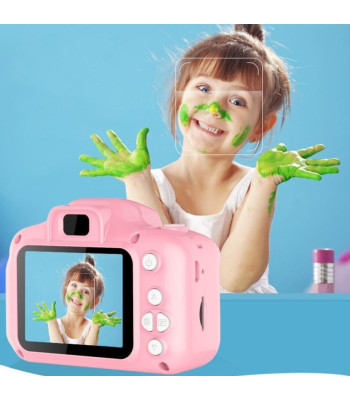 Fotografuojantis ir filmuojantis vaikiškas fotoaparatas su ekranu