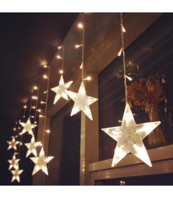 Kalėdinė LED dekoracija - girlianda Didelės žvaigždės 6101