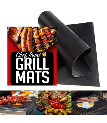 Atsparūs karščiui daugkartiniai kepsninės padėkliukai GRILL MAT