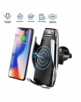 Sensorinis telefonų laikiklis automobilyje su nauja belaide krovimo technologija