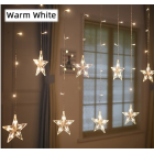 Kalėdinė LED dekoracija - girlianda Žvaigdės Šiltai balta spalva 6104