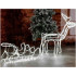 Kalėdine LED dekoracija elnias su rogėmis L 9m