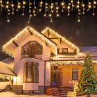 Kalėdinės lauko girliandos - varvekliai 100 LED su FLASH - 5.3m stLED