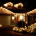 Kalėdinės lauko girliandos - varvekliai 100 LED su FLASH - 5.3m stLED