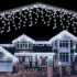 Kalėdinės lauko girliandos - varvekliai 200 LED su FLASH - 8.5m stLED