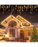 Kalėdinės lauko girliandos - varvekliai 300 LED su FLASH - 11.5m stLED
