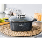 Kvadratinis puodas su marmuro nepridegančia danga 3.3L ZILNER ZL-9009