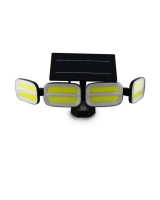 Lauko šviestuvas su saulės baterija ir judesio davikliu KXK-601 240 COB LED su pulteliu