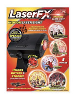 Lazerinis vakarėlių projektorius LASER FX su garsiakalbiu (su Kalėdiniais akcentai)