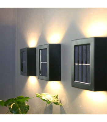 LED sieninis saulės šviestuvas įkraunamas nuo saulės 3863