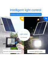 LED šviestuvas su saulės panele 500w IP67