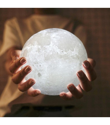 3D Mėnulio formos pastatoma LED lempa L