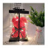 Kvepiantis meškiukas iš rožių 40cm su LED lemputėmis ir dėžute