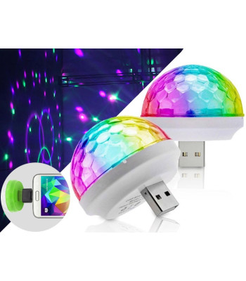 Mini USB led disko lemputė reaguojanti i muzikos ritmą K868