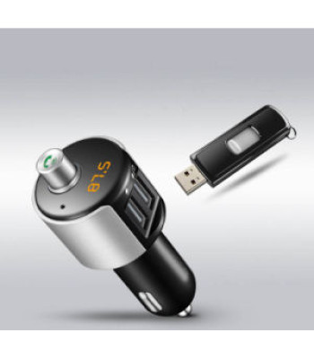 Automobilio FM moduliatorius su 2 USB įkrovimu