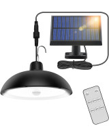 Pakabinamas LED sodo šviestuvas su saulės kolektoriumi