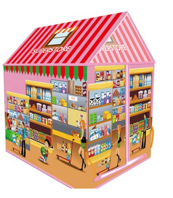 Vaikiška žaidimų palapinė Maisto prekių parduotuvė