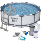 Erdvus apvalus karkasinis baseinas su priedais, Bestway Steel Pro Max, 366 × 100 cm