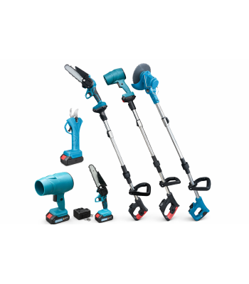 4in1 daugiafunkcinis akumuliatorinis sodo įrankis - pjūkliukas, trimeris, sekatorius, pūstuvas 48V, HOXTER HX-5000