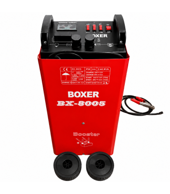 Akumuliatoriaus įkroviklis su užvedimo funkcija 12/24 V, 750 A, BOXER BX-8005