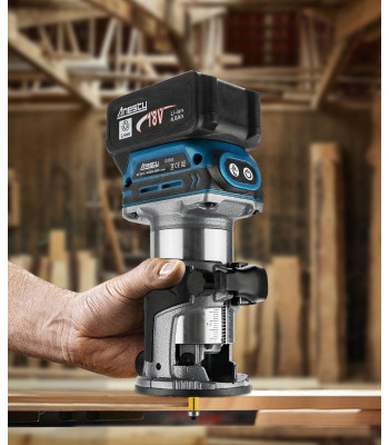 Akumuliatorinė rankinė freza - frezavimo mašina su priedais 18V Boxer BX-216