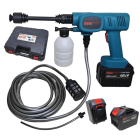 Akumuliatorinis aukšto slėgio plovimo įrenginys su 2vnt akumuliatoriais 48V 80bar BOXER BX-7012