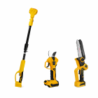 Akumuliatorinis grandininis pjūklas ir sekatorius su teleskopiniu kotu, 88V MEISTER MS-121