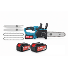 Akumuliatorinis grandininis pjūklas su dviem 16'' (40 cm) šinomis, 1200 W, MEISTER MS-772