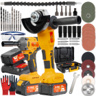 Akumuliatorinis smūginis veržliasukis ir kampinis šlifuoklis 88V su priedais MEISTER MS-767