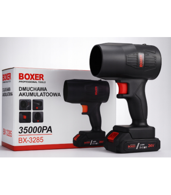 Akumuliatorinis sniego ir lapų pūstuvas su dviem akumuliatoriais 24 V, 1500 mAh, BOXER BX-3285