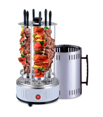 Elektrinė šašlykinė – kebabų kepimo aparatas su 6 iešmais, 1000 W, Domotec MS-7781