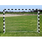 Metaliniai futbolo vartai su transportavimo krepšiu, 300x200x90cm, balta/juoda