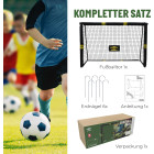 Metaliniai futbolo vartai su apsauginiu porolonu, 240x160x85cm, Umbro, geltona/juoda 