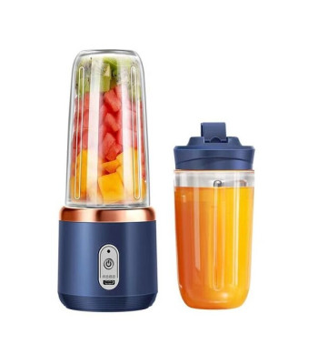 Įkraunamas nešiojamas kokteilių plaktuvas – blenderis su gertuve, 400 ml