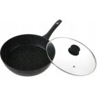 Keptuvė su marmuro nepridegančia danga ir dangčiu 26 cm, ZILNER ZL-7716