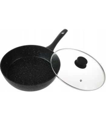 Keptuvė su marmuro nepridegančia danga ir dangčiu 26 cm, ZILNER ZL-7716