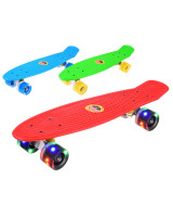 Mažoji riedlentė Penny Board su LED šviečiančiais ratukais