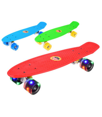 Mažoji riedlentė Penny Board su LED šviečiančiais ratukais