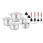 Nerūdijančio plieno puodų rinkinys su virtuviniais įrankiais, 15 dalių, ZWILLENTOFF ZT-33251