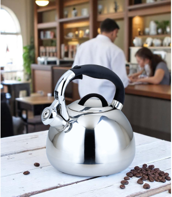 Nerūdijančio plieno virdulys – arbatinukas su švilpuku 3 L, ZILNER ZL-5733